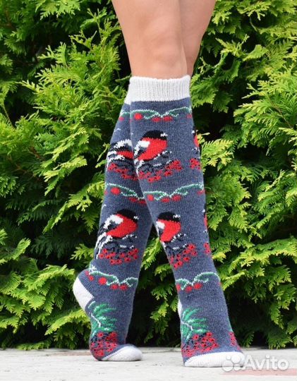 Женские шерстяные гольфы