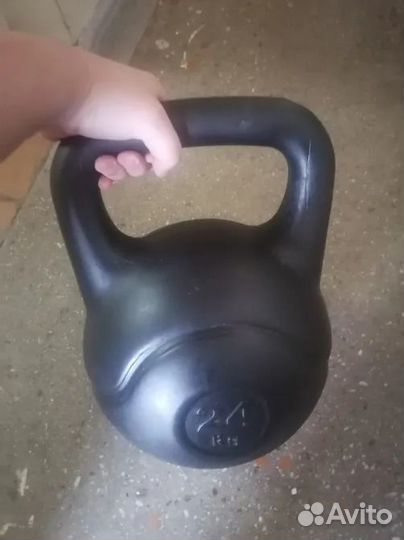 Гиря Виниловая 24кг Кросс фит