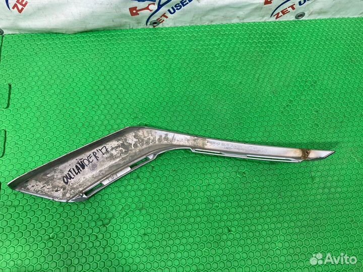 Накладка на бампер левая Mitsubishi Outlander 3