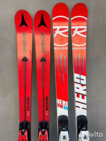 Лыжи горные спортцех GS atomic FIS, rossignol FIS