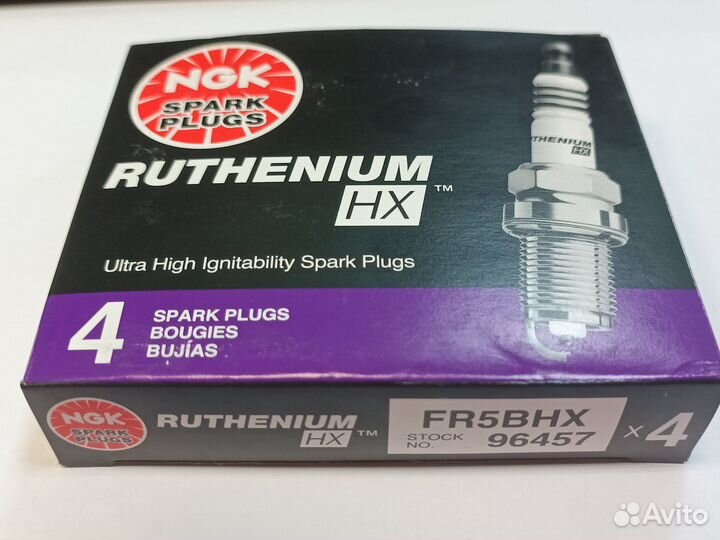 Свечи рутениевые NGK 96457 FR5BHX (Denso IK16TT)