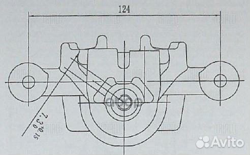 Суппорт тормозной для а/м Kia Cee'd (07) /Hyund