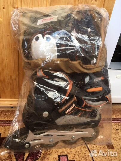 Ролики детские 34-37размер и защита