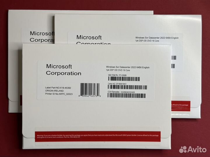 P71-09389 Windows Svr Datacntr 2022 16 Core