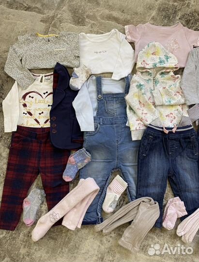 Вещи пакетом на девочку 1-2 годика