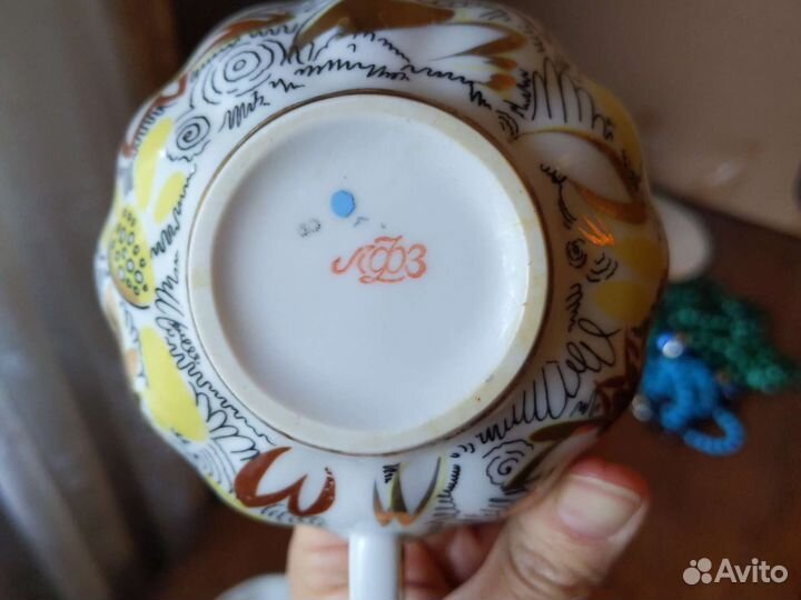 Чайная пара Золотые ромашки