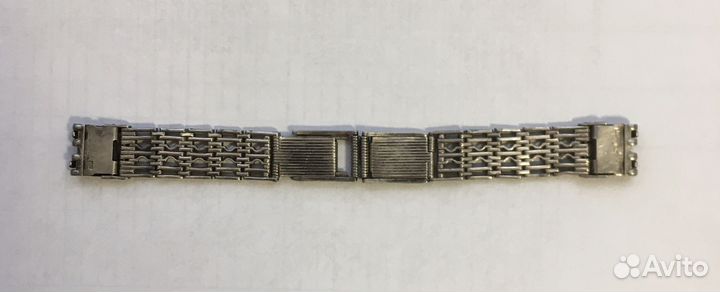 Серебряный браслет 875 для часов СССР