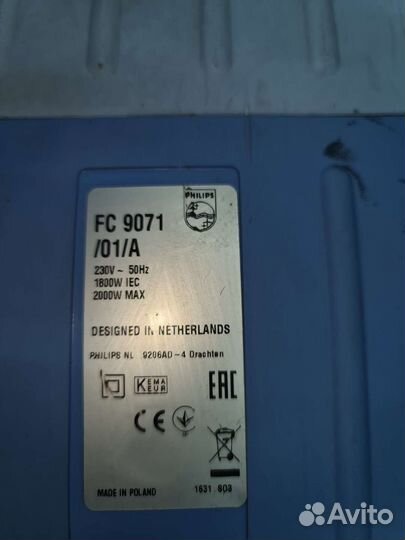 Пылесос Philips FC 9071 по частям