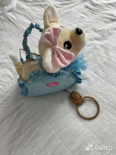 Мягкая собачка в сумочке mini love