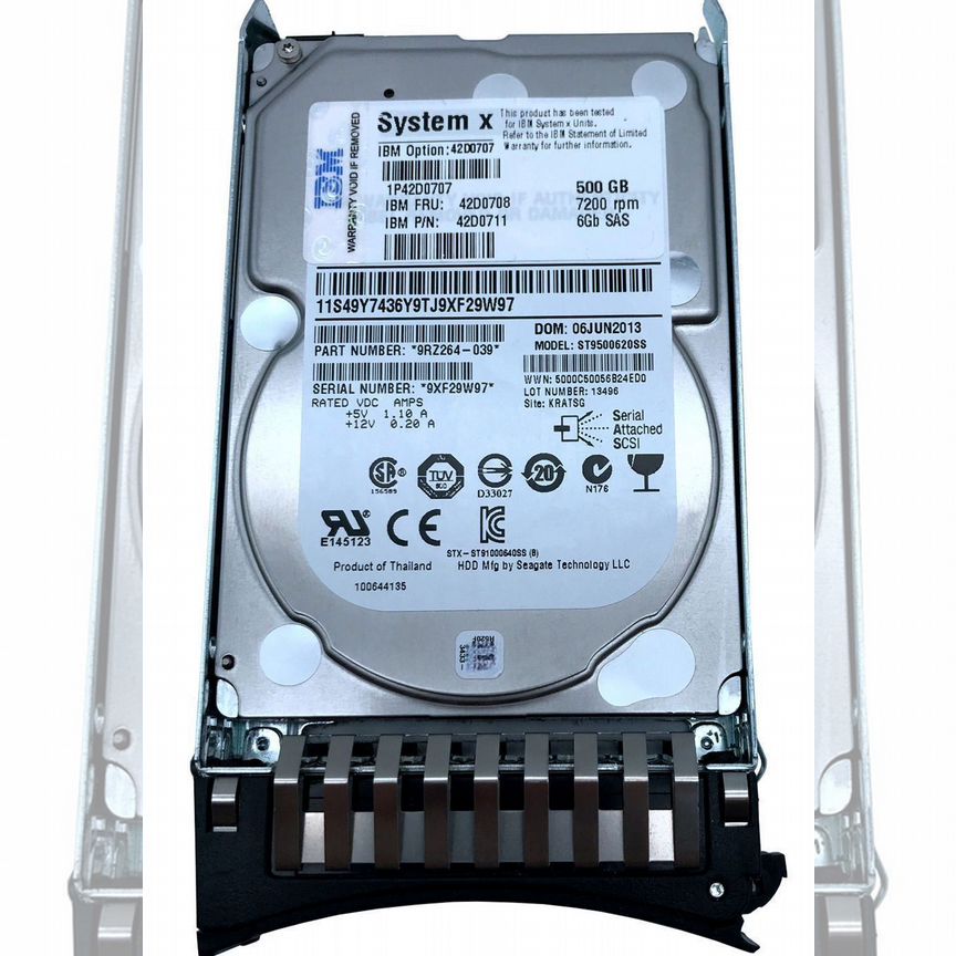 [42D0708] Жесткий Диск Ibm 500gb 6g Sas 2.5 42d0708