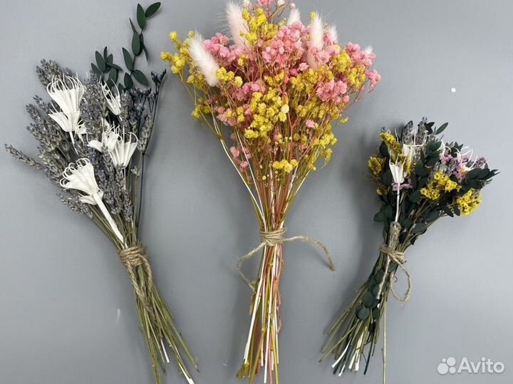 Сухоцветы. День Матери. Букет