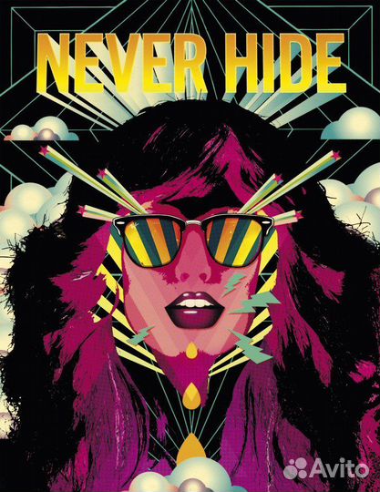 Ray-Ban Clubmaster rb3016 С4(49x19) желтое зеркало