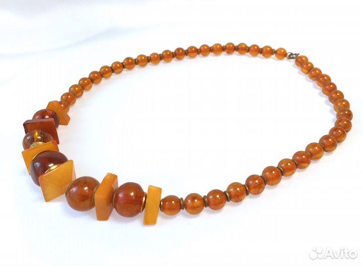Натуральный Янтарь Бусы Янтарные Интересные СССР