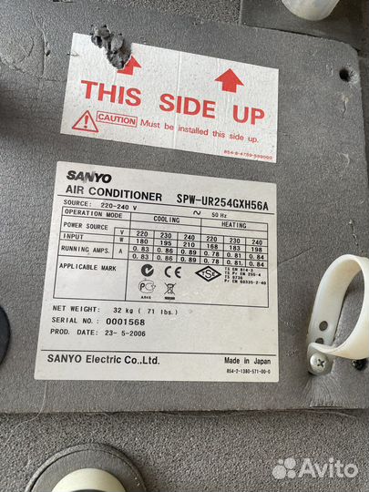 Кондиционеры sanyo, Panasonic