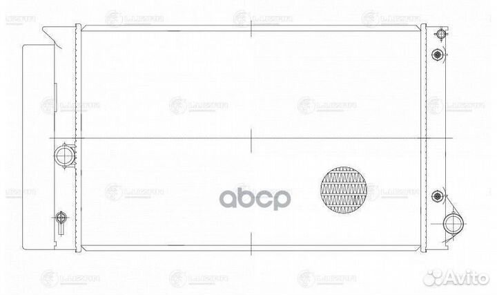 Радиатор охлаждения двигателя toyota corolla/AU