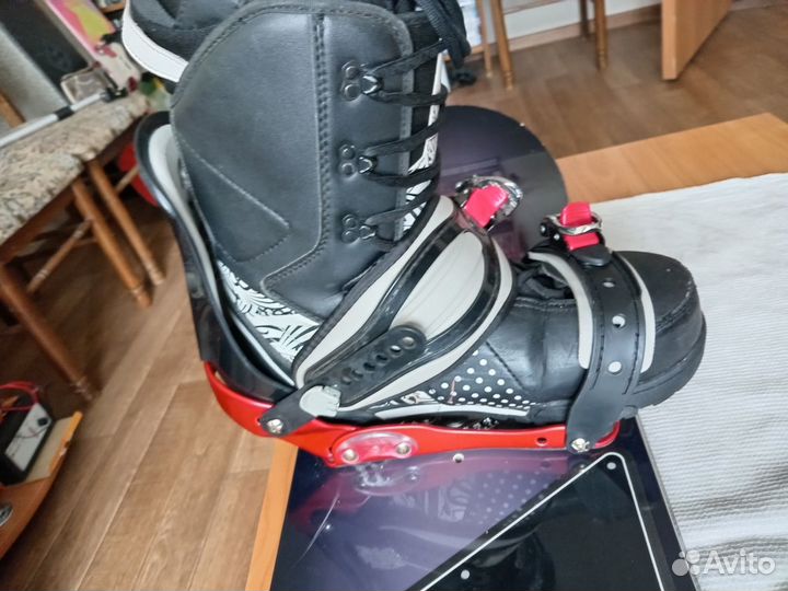 Сноуборд burton 161см + Ботинки+крепы