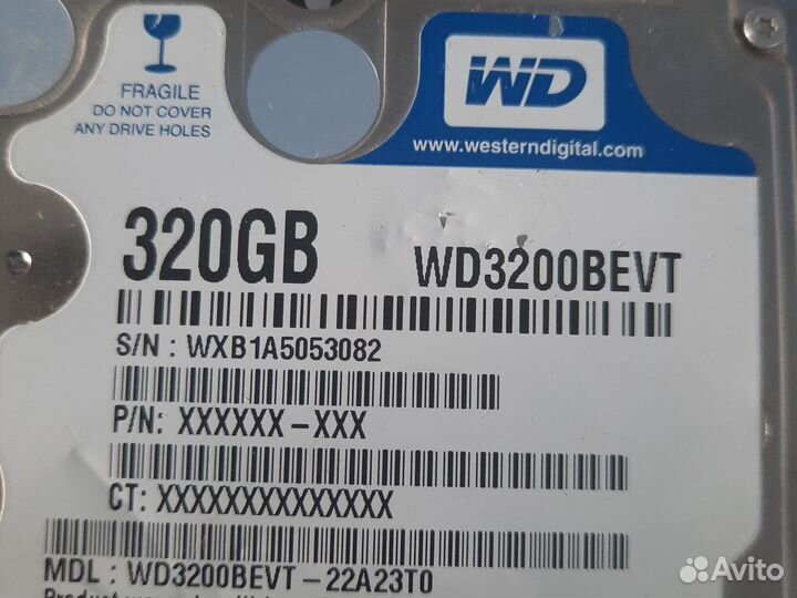 Жесткий диск 2.5 wb 320gb