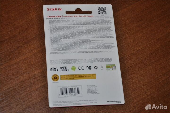SanDisk Ultra 16gb microSD (новая)
