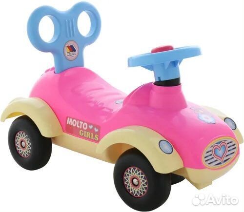 Машина-каталка для девочек Сабрина со звуком