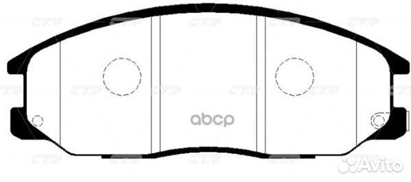 Колодки тормозные дисковые перед GK0563 CTR