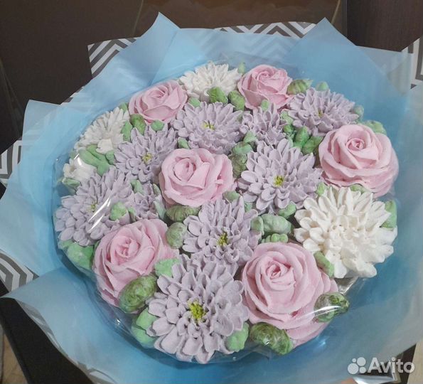 Съедобные букеты, цветы из зефира. Зефир домашний