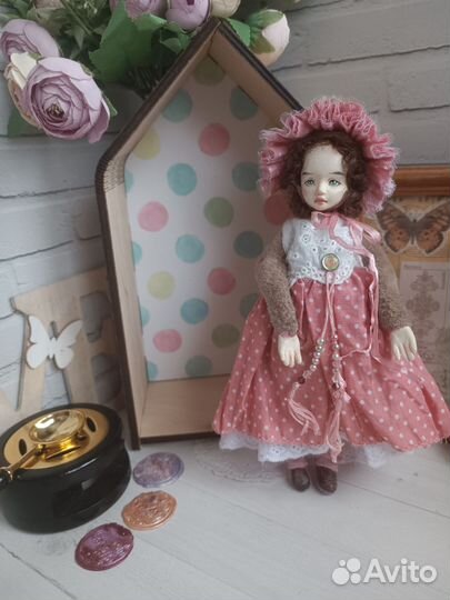 Кукла тедди-долл ручной работы