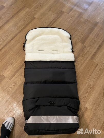 Зимний конверт в коляску новый