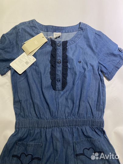 Armani джинсовое платье для девочки р.12