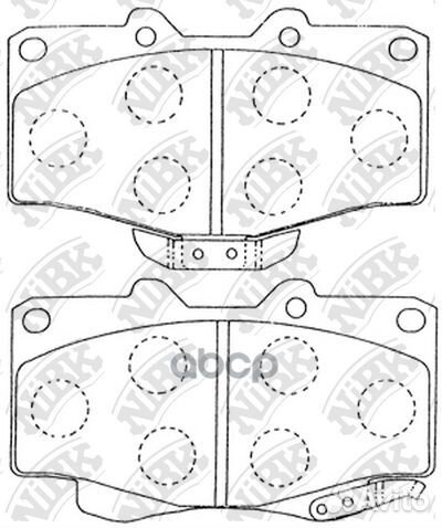Колодки тормозные дисковые передн. toyota Hilux