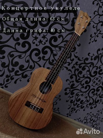 Укулеле концерт (+чехол)