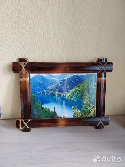 Фоторамки из бамбука, ручная работа, новые
