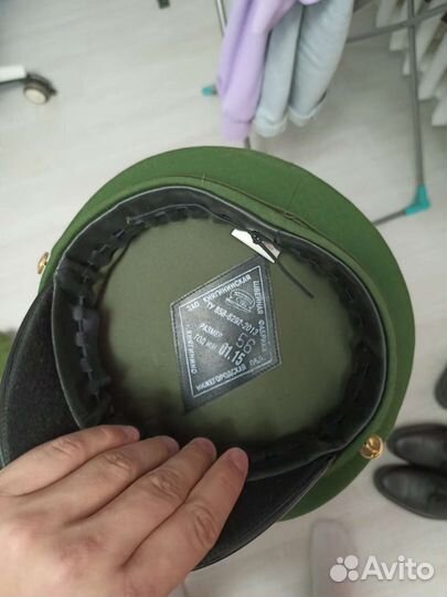 Фуражка офисная зеленая