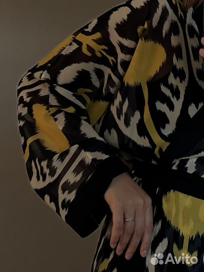 Шелковый халат кимоно платье