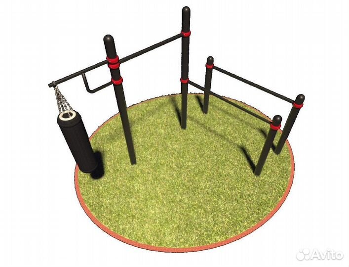 Спортивный уличный workout комплекс optimal