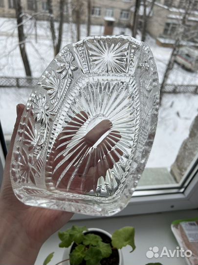 Хрустальная ваза (конфетница/ салатник) СССР