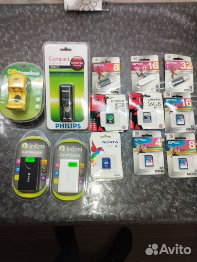 Usb флешки, карты памяти, зар. ус-тво, картридер