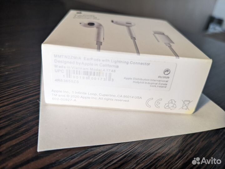 Наушники apple проводные lightning