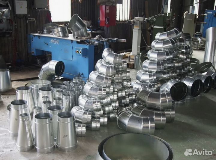 Воздуховоды вентиляция, Зонты вытяжные Zn, aisi