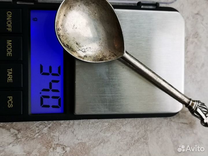 Серебряная ложка с печатью