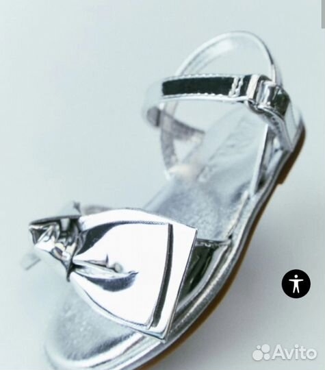 Сандалии босоножки zara на девочку 24 размер новые