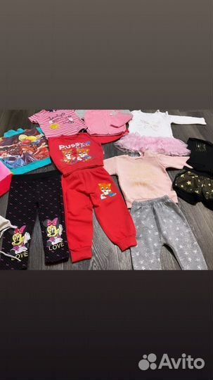 Вещи пакетом на девочку 80-86