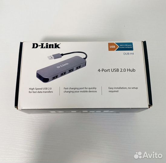 Разветвитель USB D-Link DUB-H4/E1