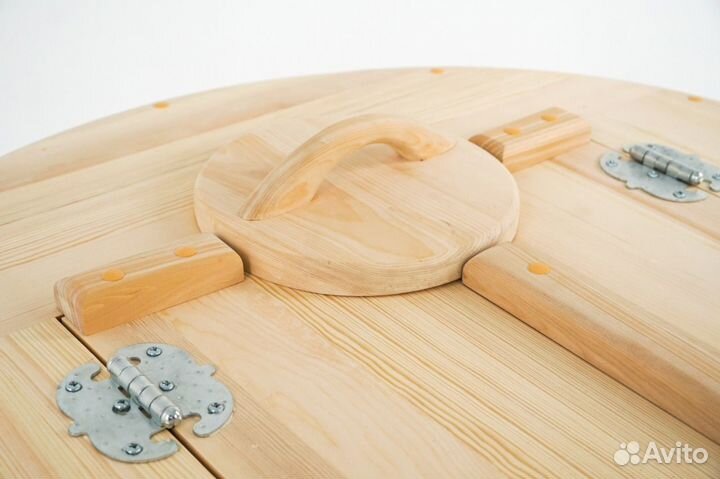 Фитобочка из кедра овальная со скосом для дома