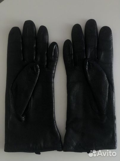 Перчатки кожаные зимние