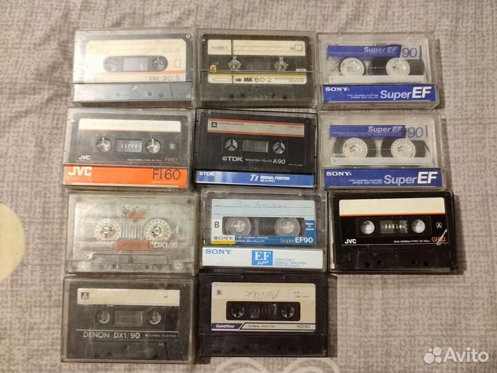 Аудиокассеты denon, sony,jvc
