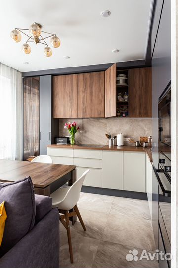 Кухня на заказ с буфетом под заказ