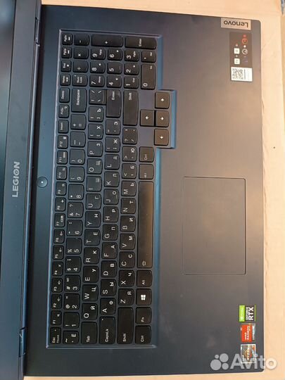 Ноут по запчастям Legion 5-17ACH6 проц труп