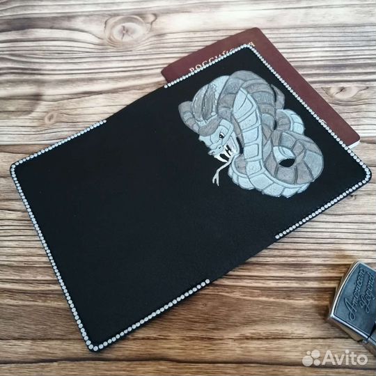 Обложка для паспорта натуральная кожа