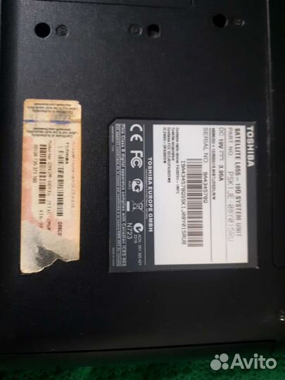Ноутбук toshiba