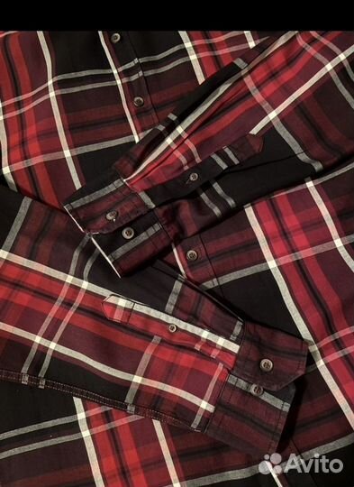 Мужская рубашка в клетку М